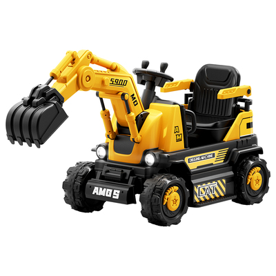 儿童挖掘机玩具车可坐人大号女男孩遥控电动挖土机工程车四轮汽车