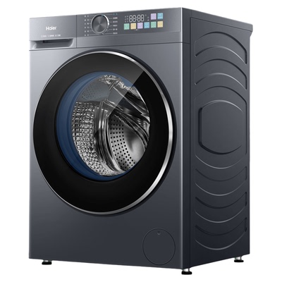 Haier/海尔XQG120-L51CS滚筒洗衣机小红花超薄平嵌雨沐洗蓝盾除菌