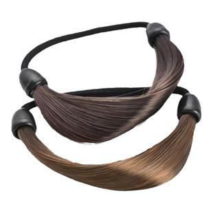 假发头绳皮筋女2023年新款扎马尾发圈像头发的发绳高弹力皮套头饰