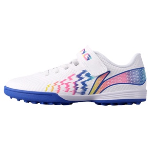 李宁儿童足球鞋碎钉tf男孩疾影女童粘扣魔术贴小学生青少年专用鞋