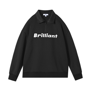 回力半拉链立领卫衣2026春秋季新款红色重磅美式外套男士过年上衣