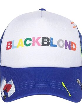 BLACKBLOND 비比迪 UNCOVER LOGO 网眼帽 (蓝色)韩国官网直邮进口