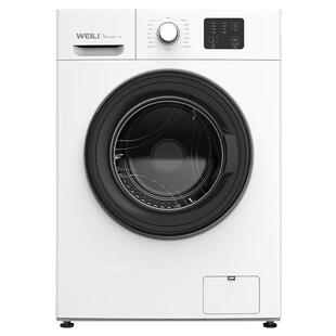 WEILI/威力8kg全自动滚筒洗衣机38CM纤薄嵌入家用公寓租房1016白
