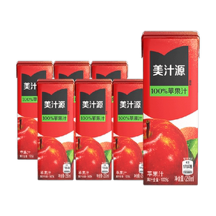 可口可乐「美汁源」100%苹果汁0脂肪果汁/果味饮料休闲早餐饮品