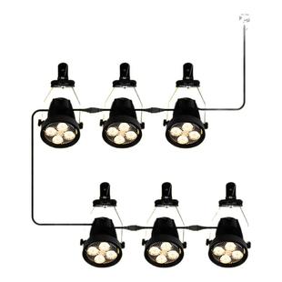 夜市地摊熟食专用夹子射灯免接线免打孔三轮车集市卤味烧烤照明灯