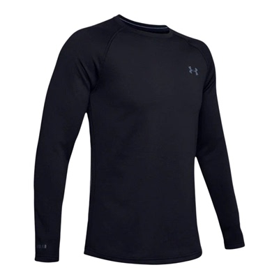 UA/安德玛正品运动男士修身训练圆领健身透气长袖T恤1353349-001