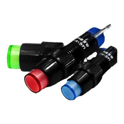 LAS4款安装孔8mm10mm12mm带灯自锁按钮开关 小型开关 额定3A250V