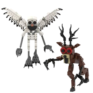 森林中99夜积木玩具套装roblox怪物鹿山羊森林怪拼装模型男孩礼物