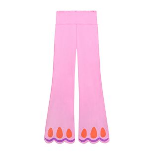 pocoblush原创蝴蝶飞舞瑜伽微喇裤子女童夏季速干裤凉感原纱防晒