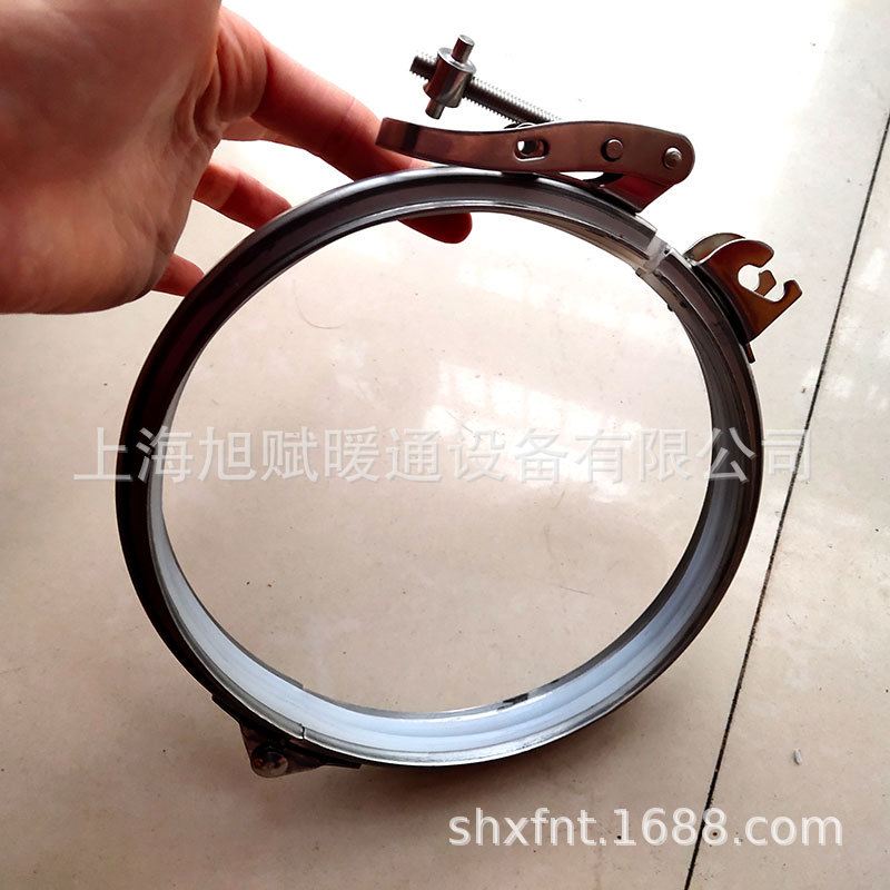 不锈钢风管抱箍可调管布袋抱强力箍夹卡桶管管翻卡箍快速密封边箍