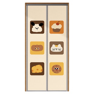 防蚊门帘2026新款磁吸免打孔夏季卧室防冷气遮挡帘卡通可爱门帘子