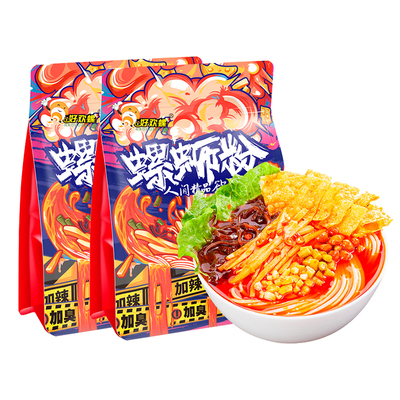 好欢螺加臭加辣柳州螺蛳粉400g