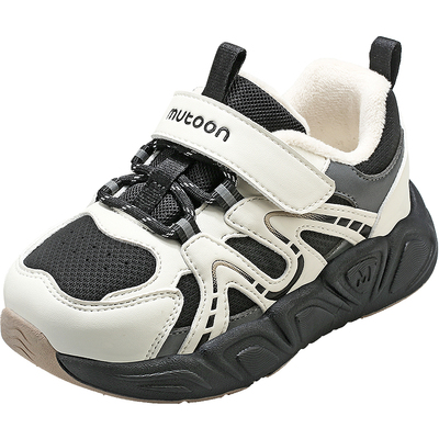 牧童软底轻便减震加绒运动鞋