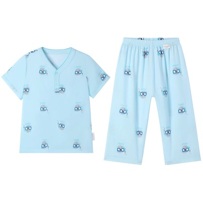 全棉时代儿童纱布家居服套装