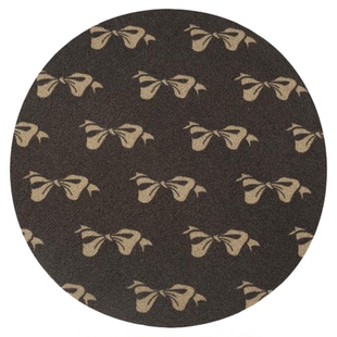 100%纯新西兰羊毛地毯客厅轻奢高级感圆形卧室床边毯法式复古黑色