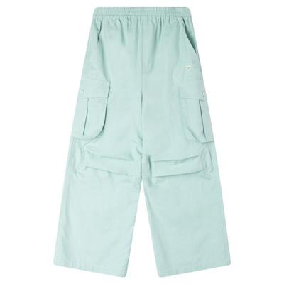 【凉凉薄荷裤】天丝棉45莱赛尔55棉薄荷绿户外伞兵裤工装裤女童