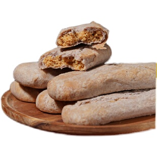 三禾北京稻香村无蔗糖糖醇杂粮牛舌酥饼真空包装250克散装糕点