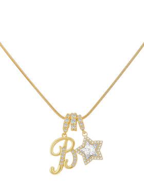 多巴胺少女闺蜜礼物字母项链定制