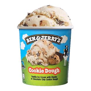 465ML大桶本杰瑞冰淇淋ben&jerry's巧克力布朗尼冰激凌英国进口