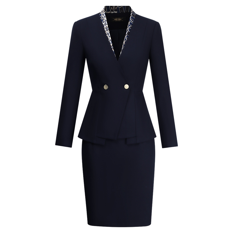 2025新款职业套装女秋冬酒店接待售楼部美容院珠宝店工作服套装女