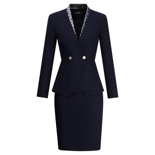 2025新款职业套装女秋冬酒店接待售楼部美容院珠宝店工作服套装女