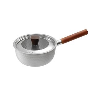 TSURUYA鹤家印日式雪平锅不锈钢无涂层小奶锅婴儿辅食电磁炉燃气
