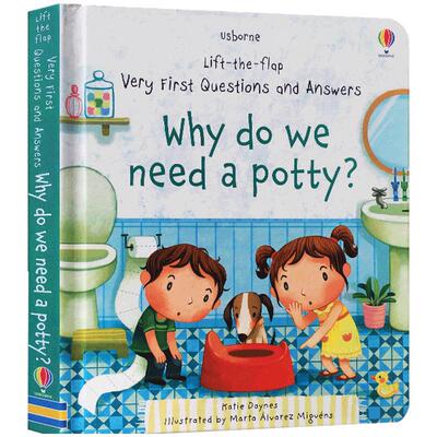 Usborne问答系列我们为什么用便盆Lift-the-flap Questions and Answers Why Do We Need A Potty?英文原版进口儿童科普认知翻翻书