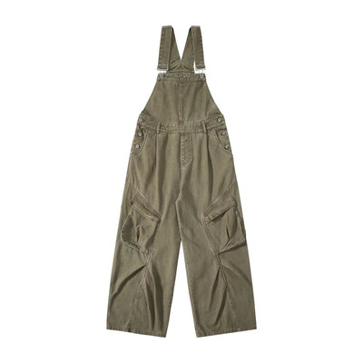 酷飒百搭工装牛仔背带裤女连体裤