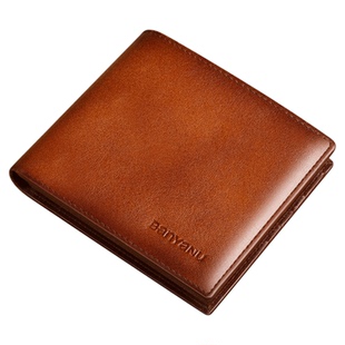 男士钱包短款真皮2025新款牛皮多功能驾驶证卡包一体男式皮夹钱夹