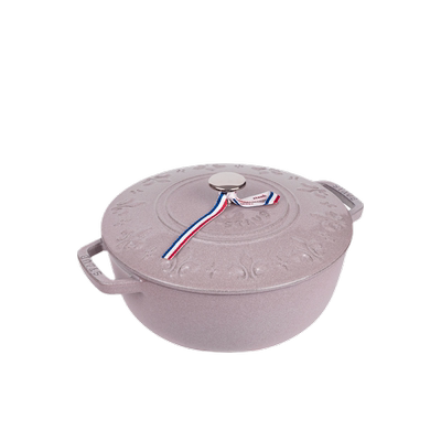 staub珐宝雪花锅鸢尾花铸铁锅