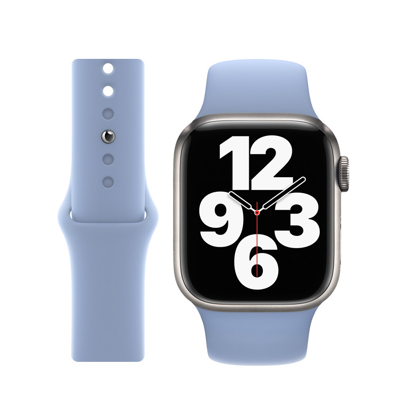 适用于iwatch8表带苹果手表applewatch8/6/5/4/s7/s6代se液态硅胶