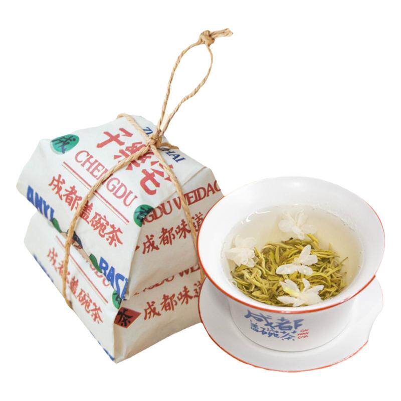 子乐宅 茉莉香芽门店热销同款茉莉花茶成都特色传统手包茶伴手礼