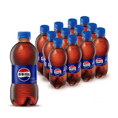 百事可乐碳酸汽水饮料300ml*12瓶