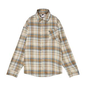 有志者UZIS美式复古格纹外套男春秋休闲宽松潮流长袖格子衬衫焕新