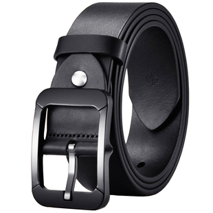 头皮派皮带男款陶瓷无金属过安检裤腰带男士真皮非金属防过敏无铁