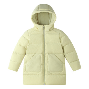 安奈儿童装男童女童中长款羽绒服冬新款防寒防风保暖厚款