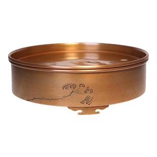 手工铜制茶承干泡台茶盘壶撑茶杯托杯垫茶荷茶则茶勺茶道茶席配件