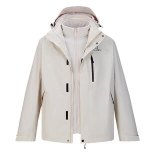 骆驼全天候冲锋衣男女三合一可拆卸外套2025新款户外防水登山服