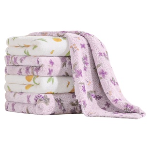 不易沾油碎花抹布加厚吸水柔软家用去污不掉毛洗碗布擦手巾厨房用