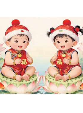 宝宝画报墙贴送子图贴上就有啦