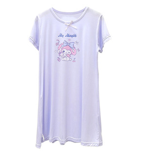 捡漏 莫代尔女童睡裙中大儿童清凉睡衣睡袍益友小蚂蚁女孩家居服