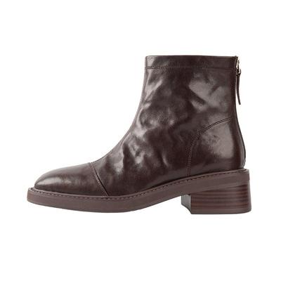 吴大叔2025新款真皮加绒雪地靴女