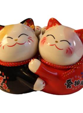 红宝石狐狸招财猫幸福美满桃花运