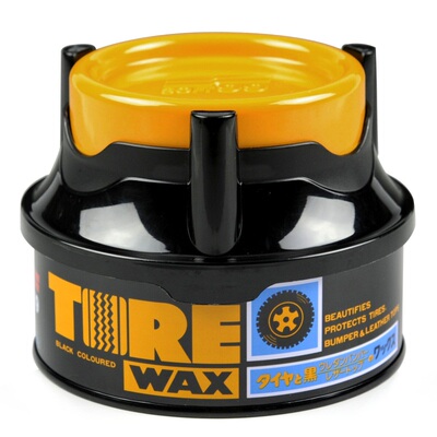 soft99汽车轮胎蜡固体持久型防水