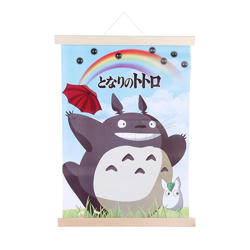 免打钉实木挂轴杆动漫挂画杆