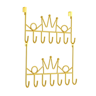 双层门后挂钩挂衣服置物架壁挂门上免打孔神器墙上帽子钥匙挂架子