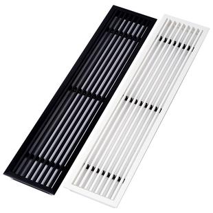 abs中央空调出风口格栅加长极简窄边线型预埋无边框百叶回风定制