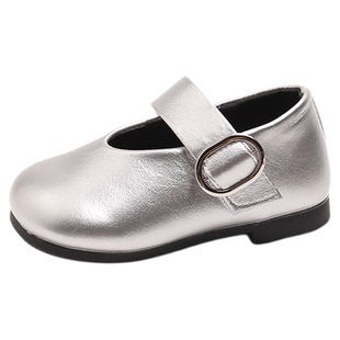 2025秋新款女童仙女风小皮鞋软底防滑学院单鞋中童豆豆鞋开学鞋子