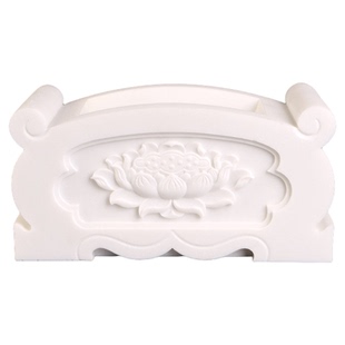 善唯荷韵香炉长方形汉白玉石雕石头玉石灵堂供奉墓地家用摆件用品