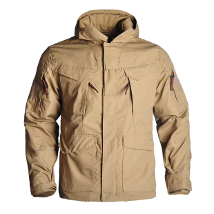 涵野M65战地风衣夹克外套男迷彩服战术冲锋衣作战服军迷户外风衣